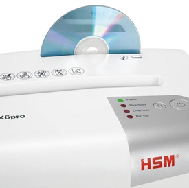 HSM ShredStar X6pro Hvid Makuleringsmaskine